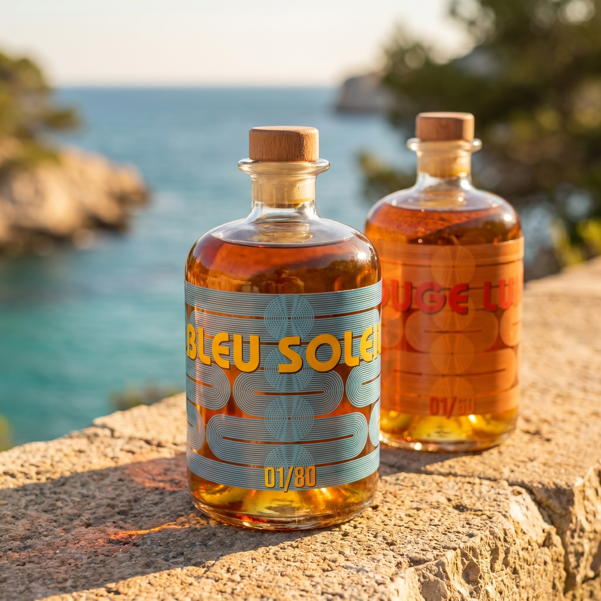 Bleu Soleil X Manikou - Rhum vieilli en mer - Edition Limitée (80 flacons)