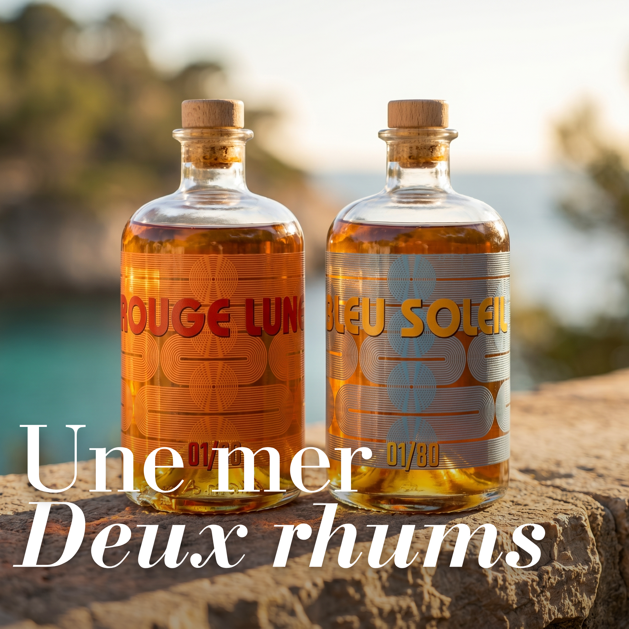 Bleu Soleil X Manikou - Rhum vieilli en mer - Edition Limitée (80 flacons)