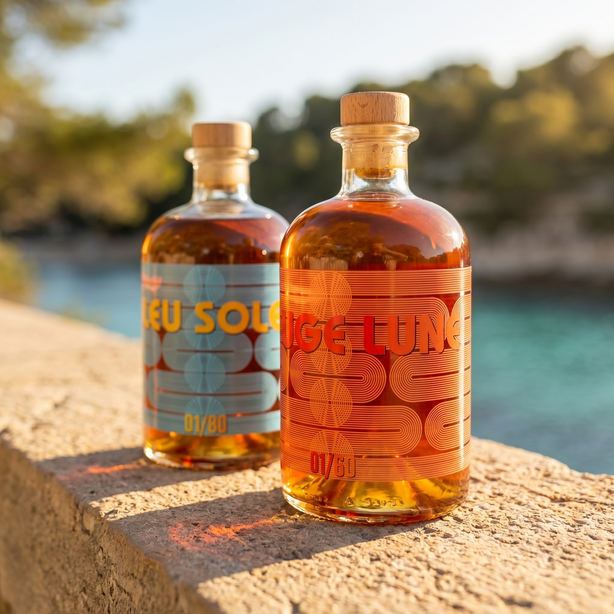 Rouge Lune X Manikou -  Rhum vieilli en mer (finition grand arôme) - Edition Limitée (60 flacons)