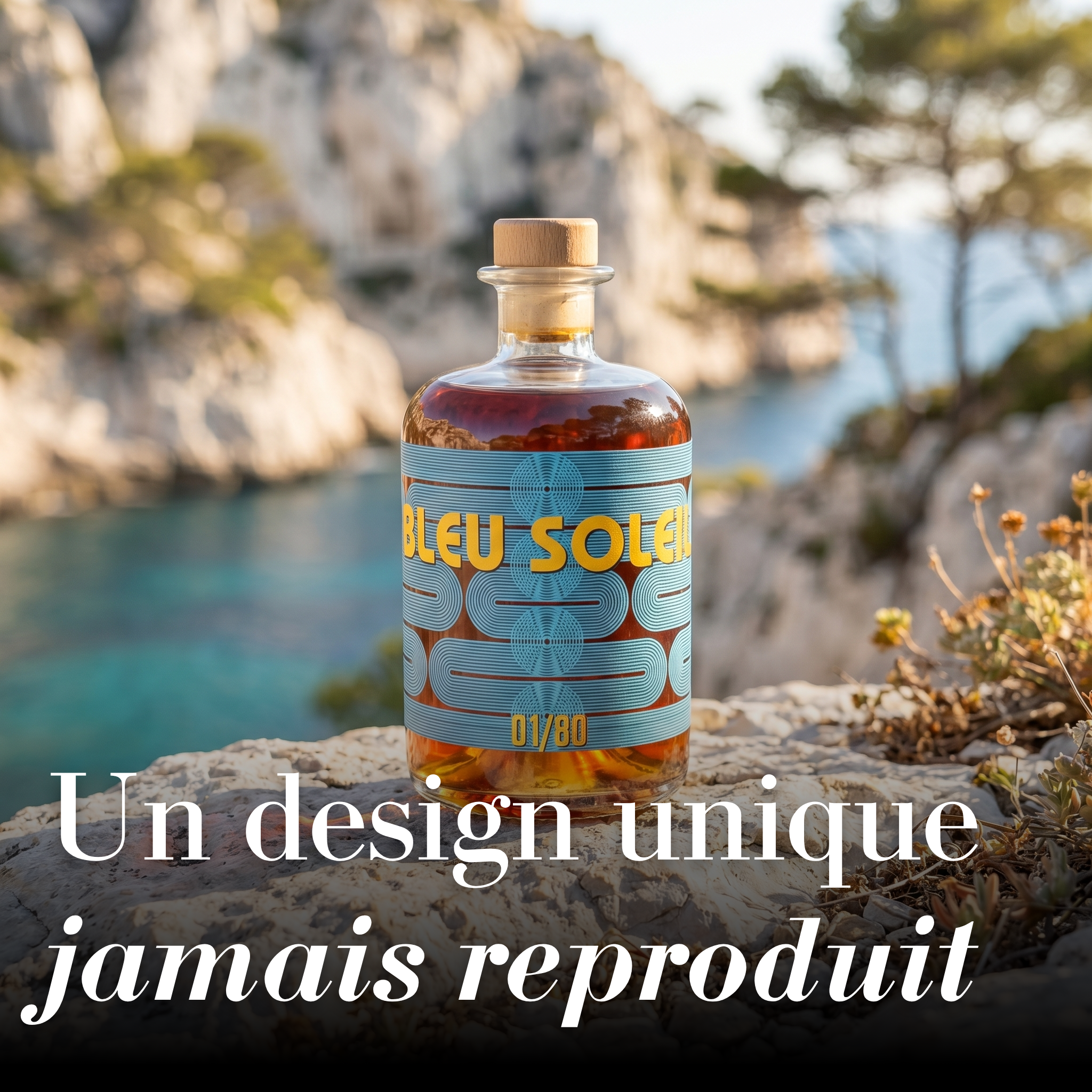 Bleu Soleil X Manikou -  Rhum vieilli en mer - Edition Limitée (80 flacons)