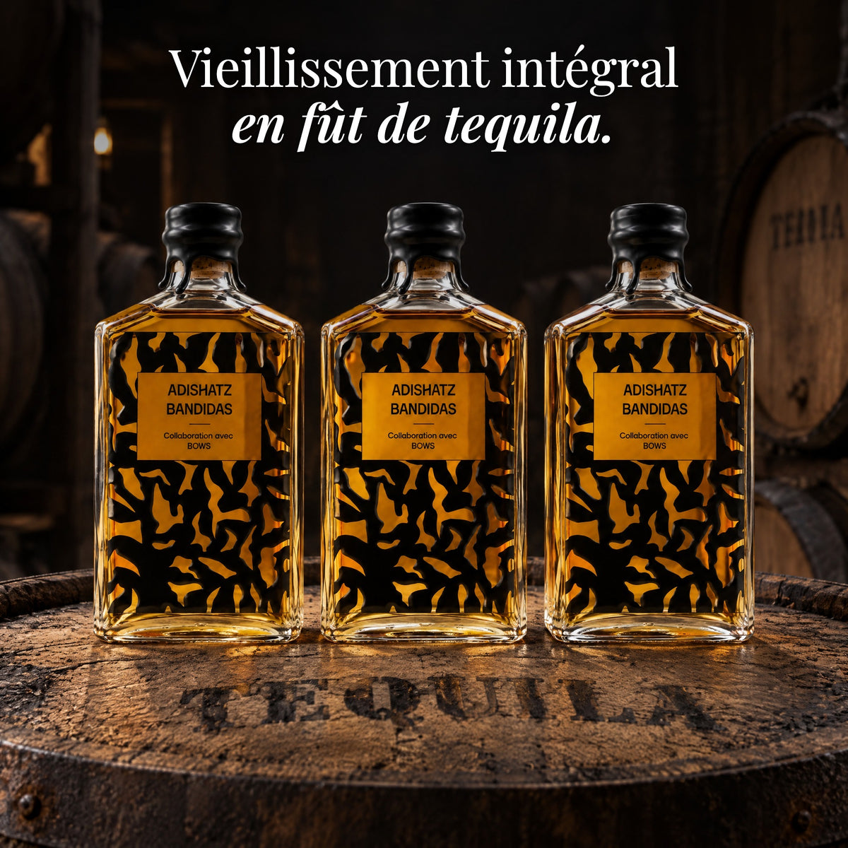 Vieillissement intégral en fût de tequila