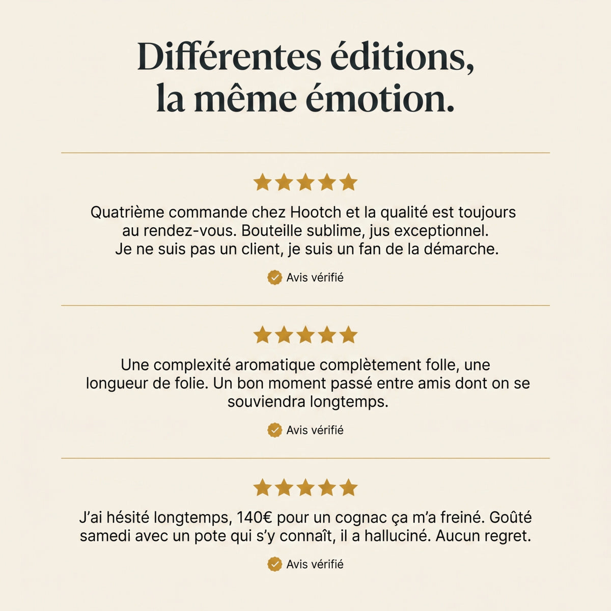 Avis clients Hootch : différentes éditions, la même émotion